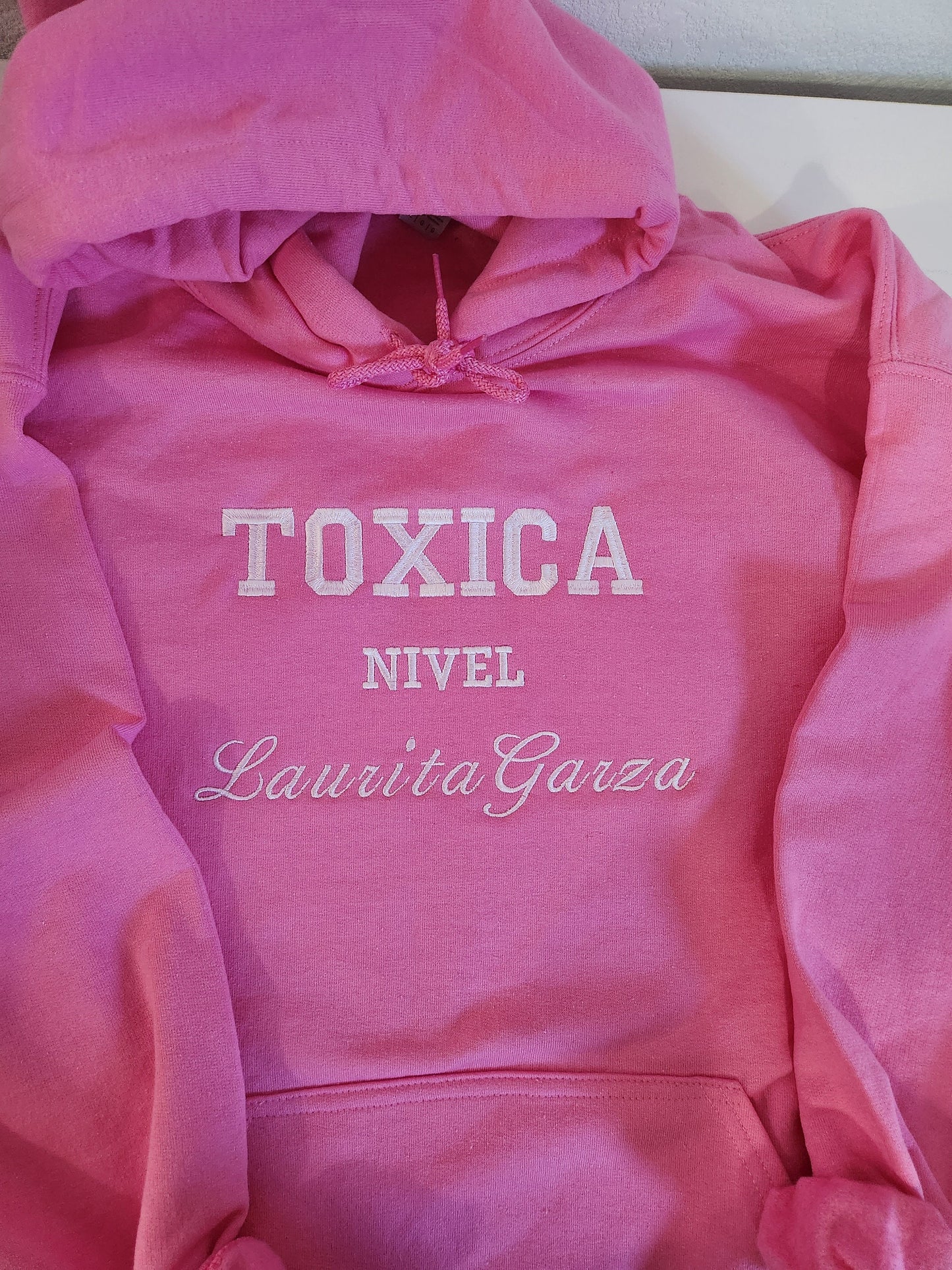 Toxica Embroidered Hoodie - Laurita Garza Nivel, Customisable