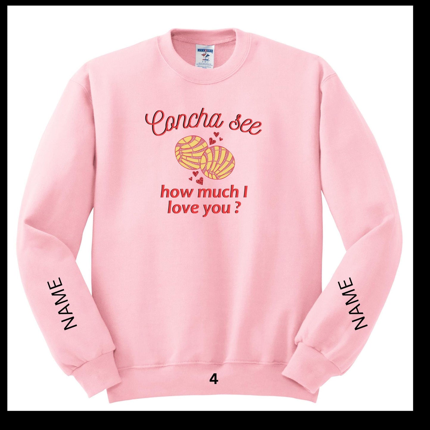 Valentines Conchas/Tacos Crewneck