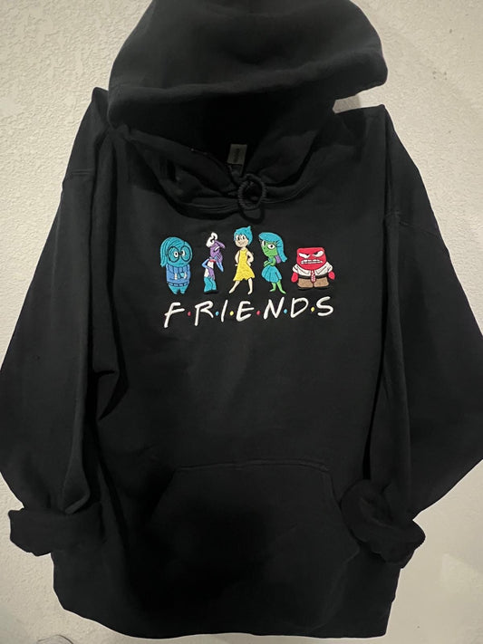 Emotions/Friends Embroidery Hoodie