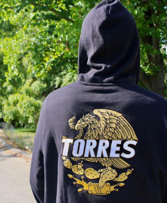 Sudadera con capucha de águila mexicana personalizada bordada