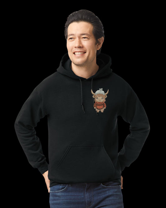 Cow Embroidery Hoodie