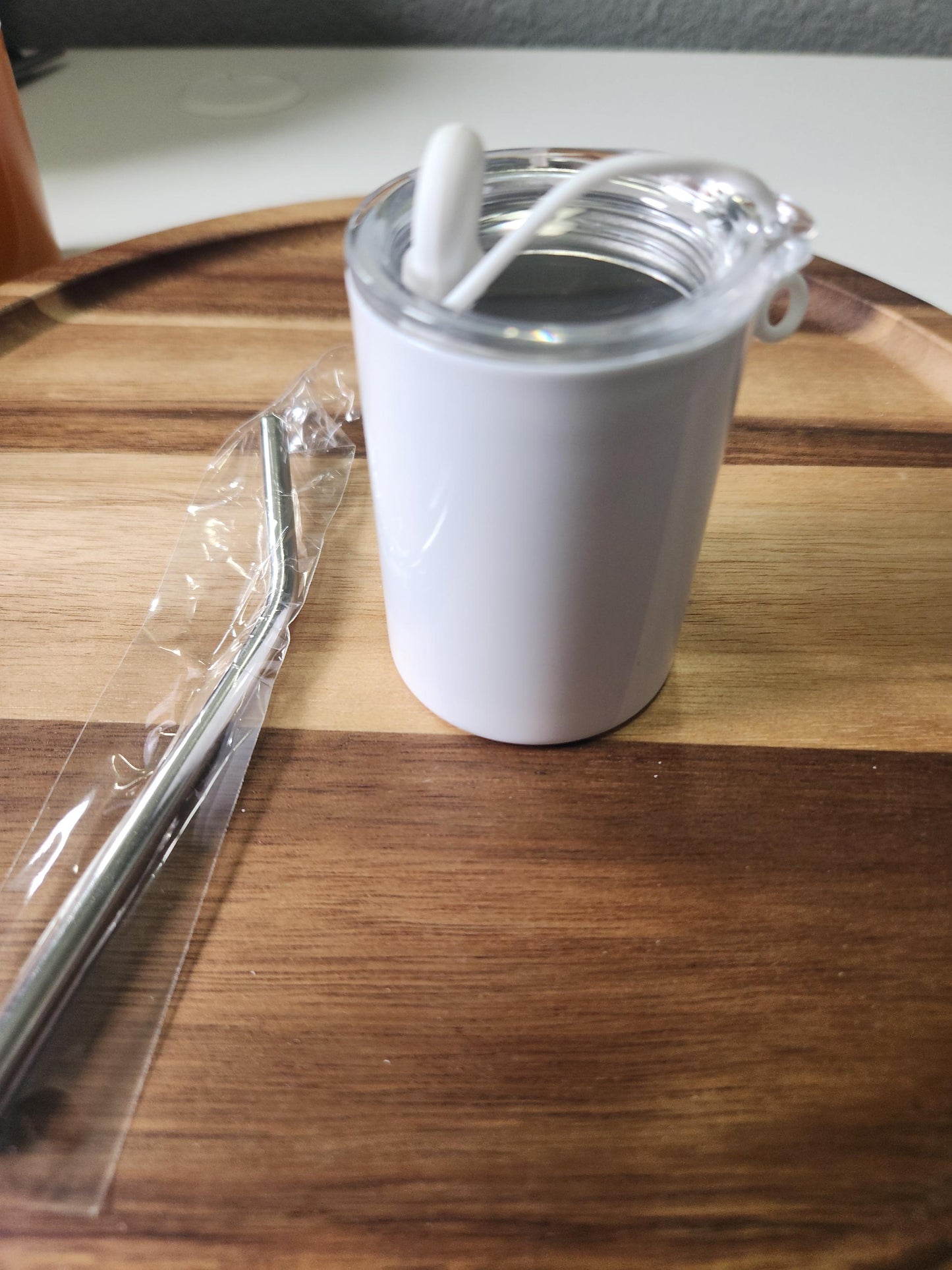 Personalized 3oz mine tumblers keychain.