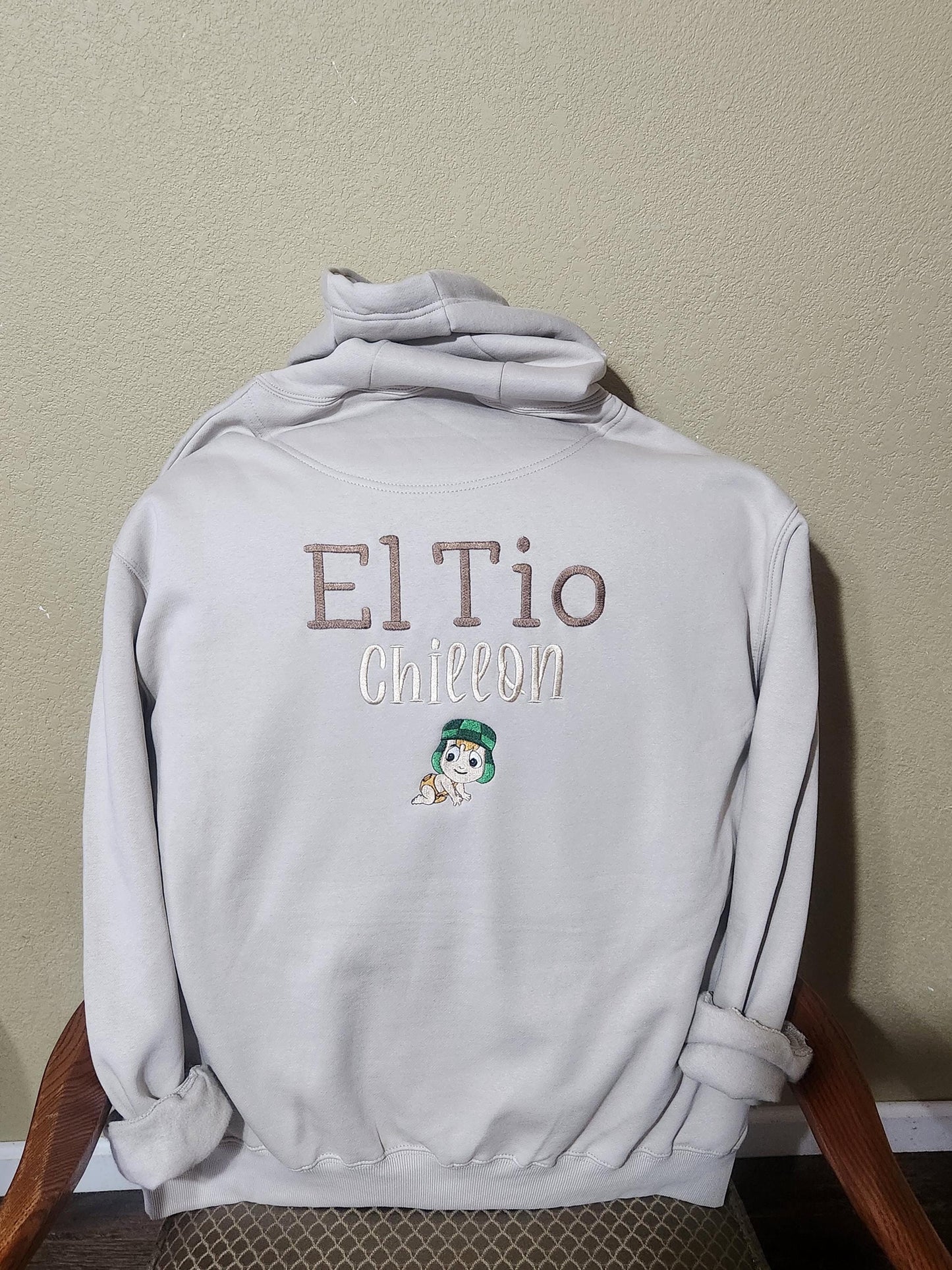 Sudadera Bordada del Tío Chillón con el Chavo/bebe.