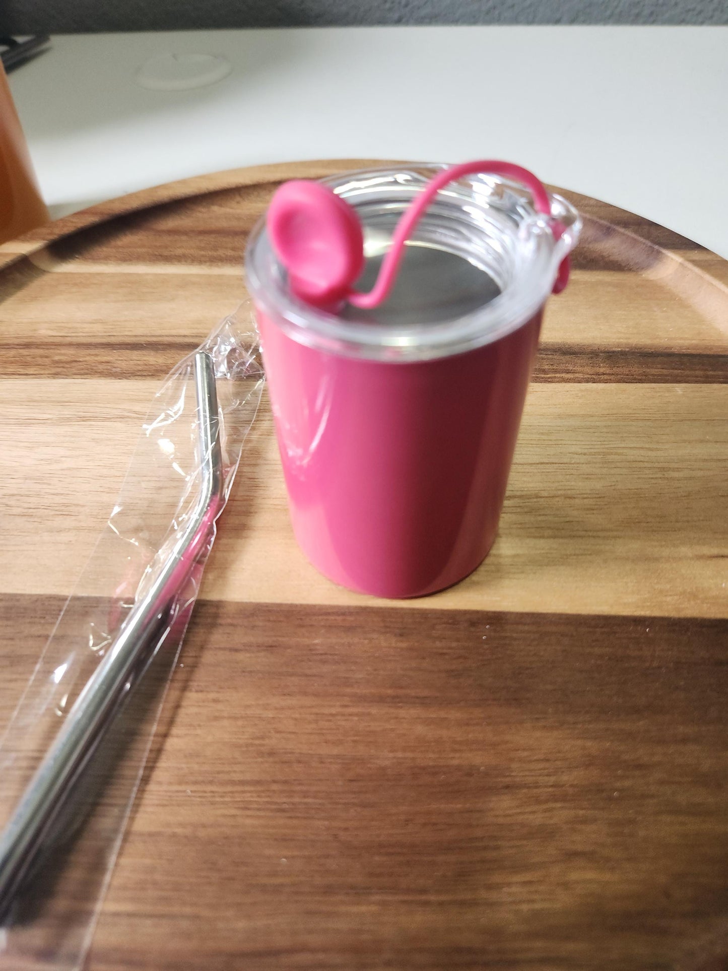 Personalized 3oz mine tumblers keychain.