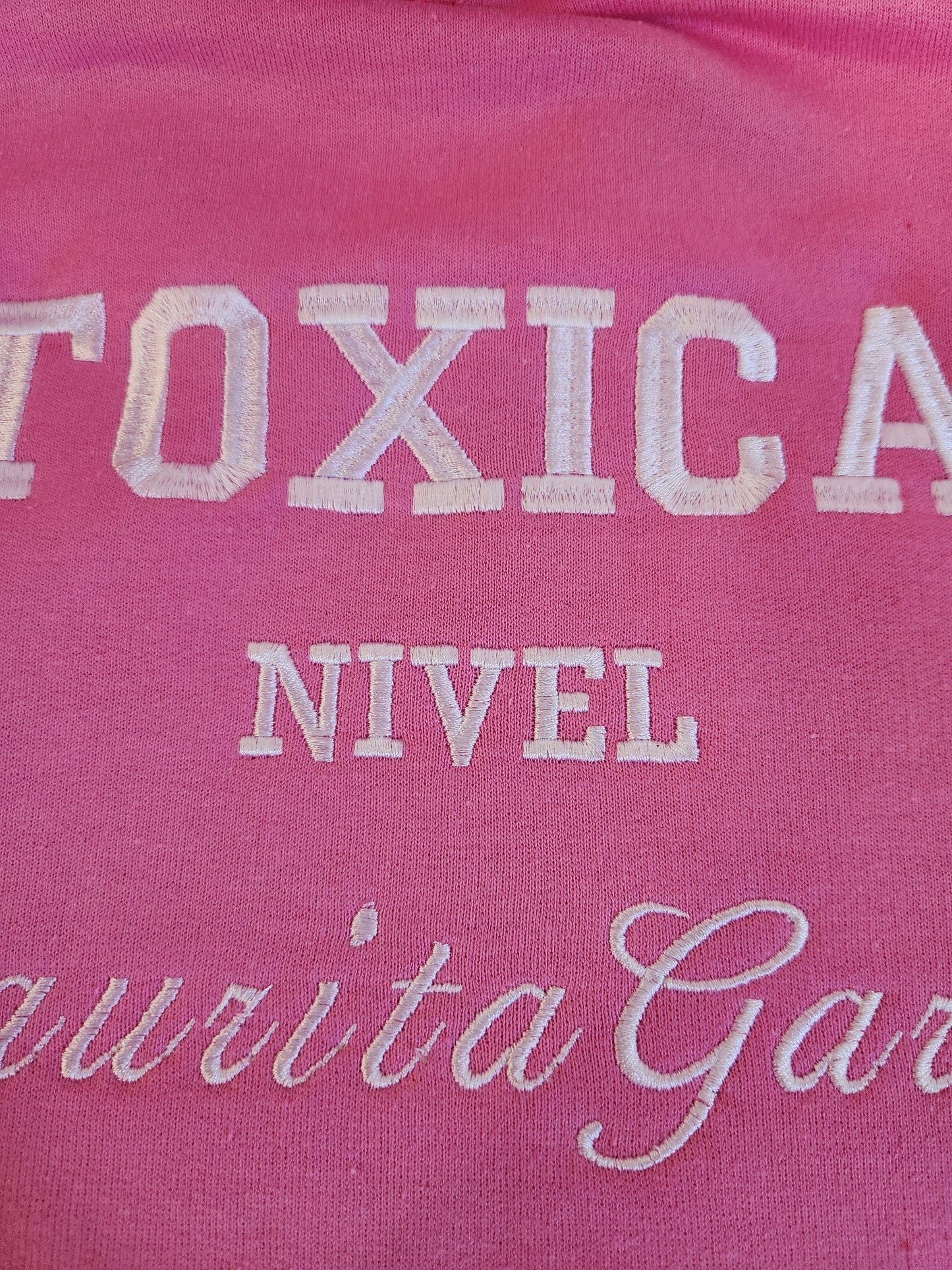 Toxica Embroidered Hoodie - Laurita Garza Nivel, Customisable