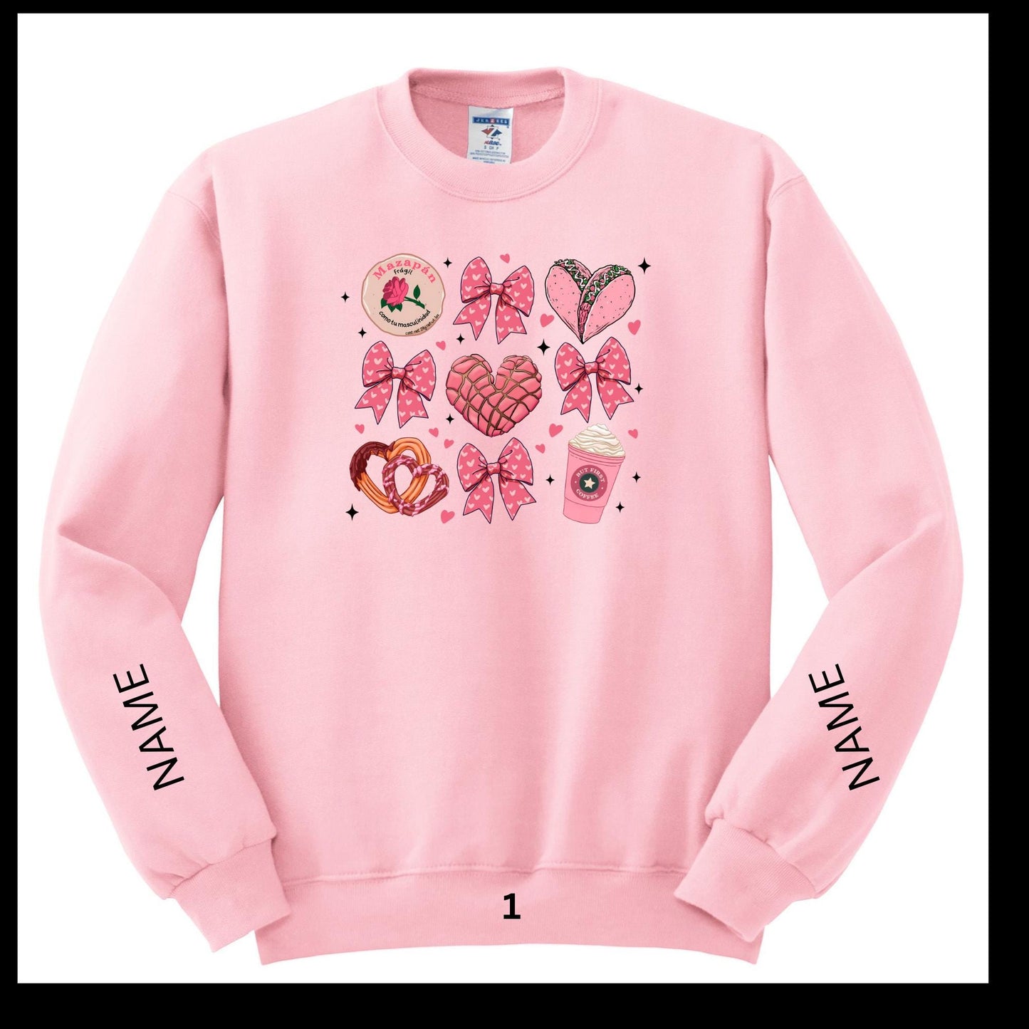 Valentines Conchas/Tacos Crewneck
