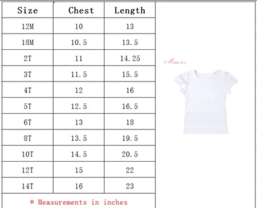 Shirts 100% cotton for girls/toddler