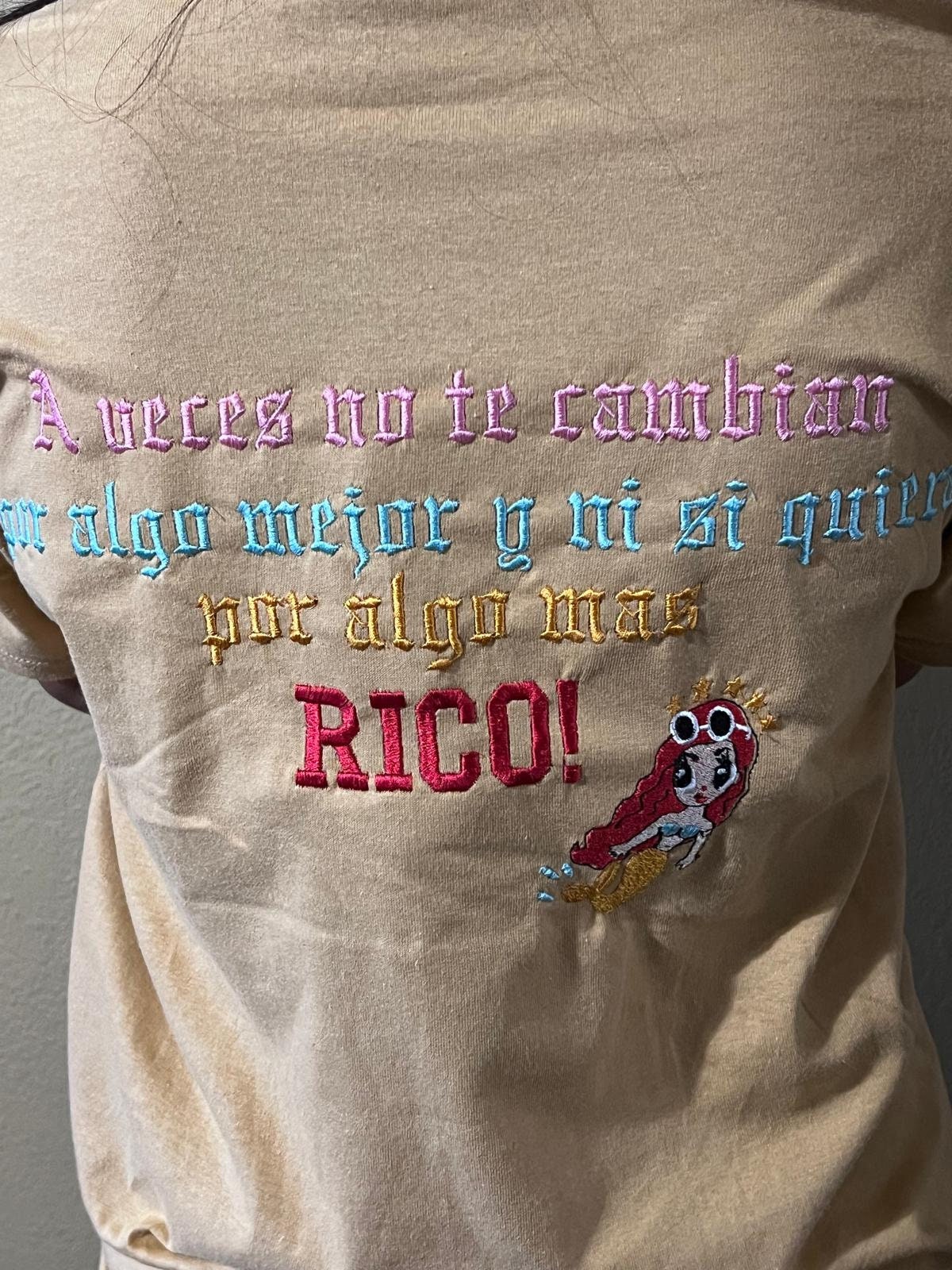 Camiseta Bordada Karol G
