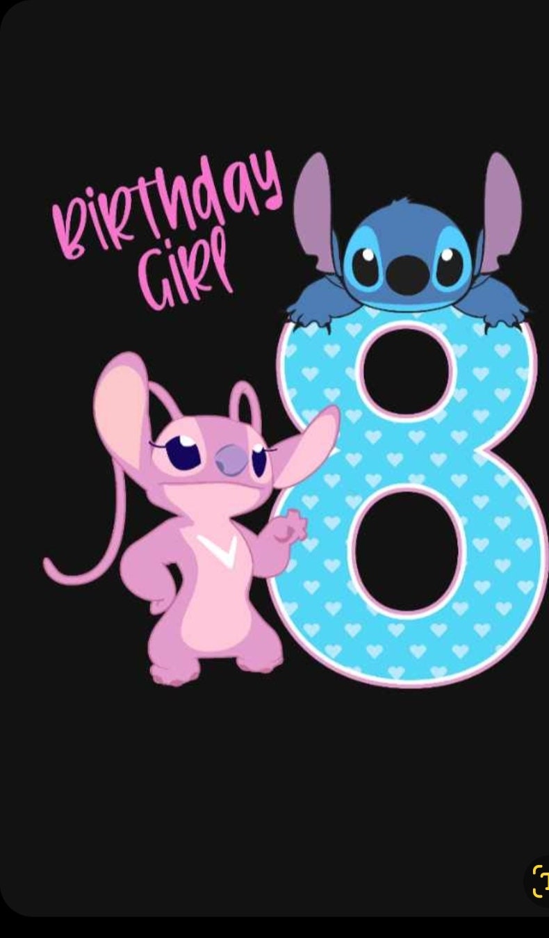 Customized Birthday Girl Shirt 7th and 8th