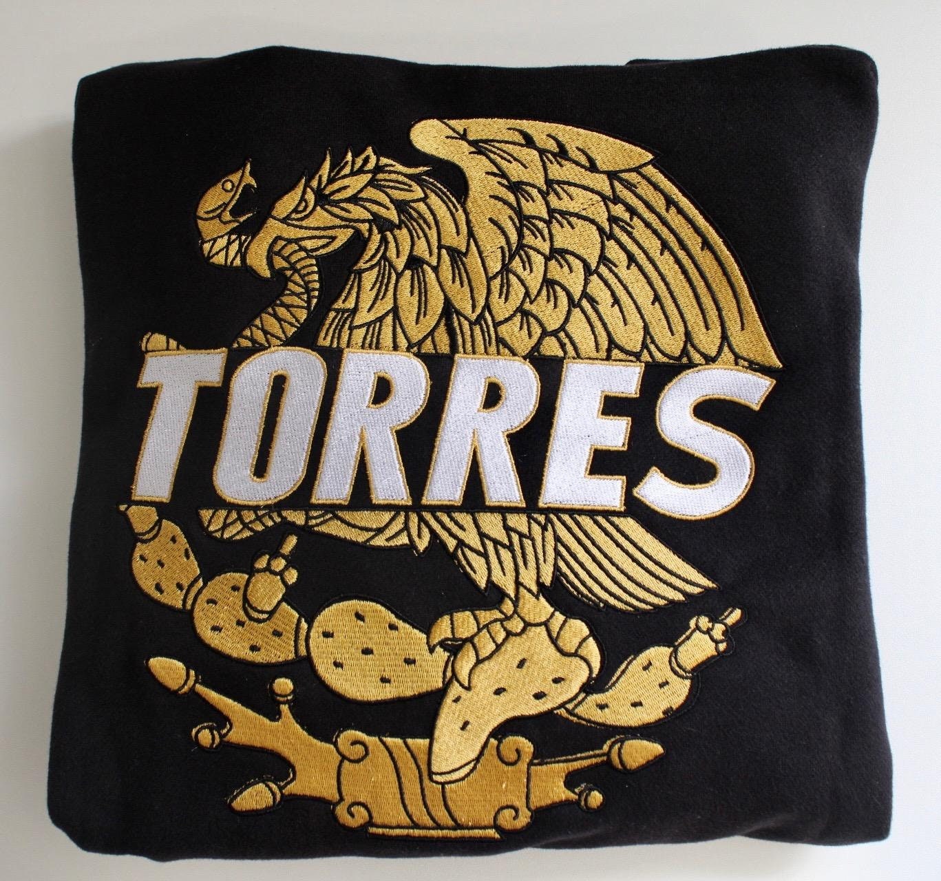 Sudadera con capucha de águila mexicana personalizada bordada