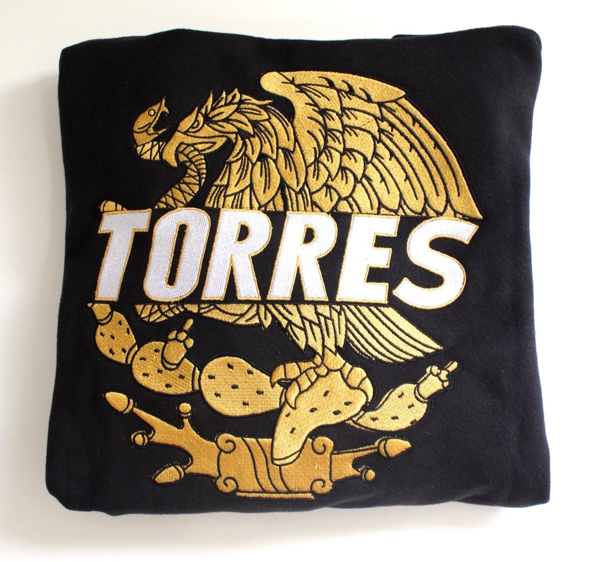 Sudadera con capucha de águila mexicana personalizada bordada