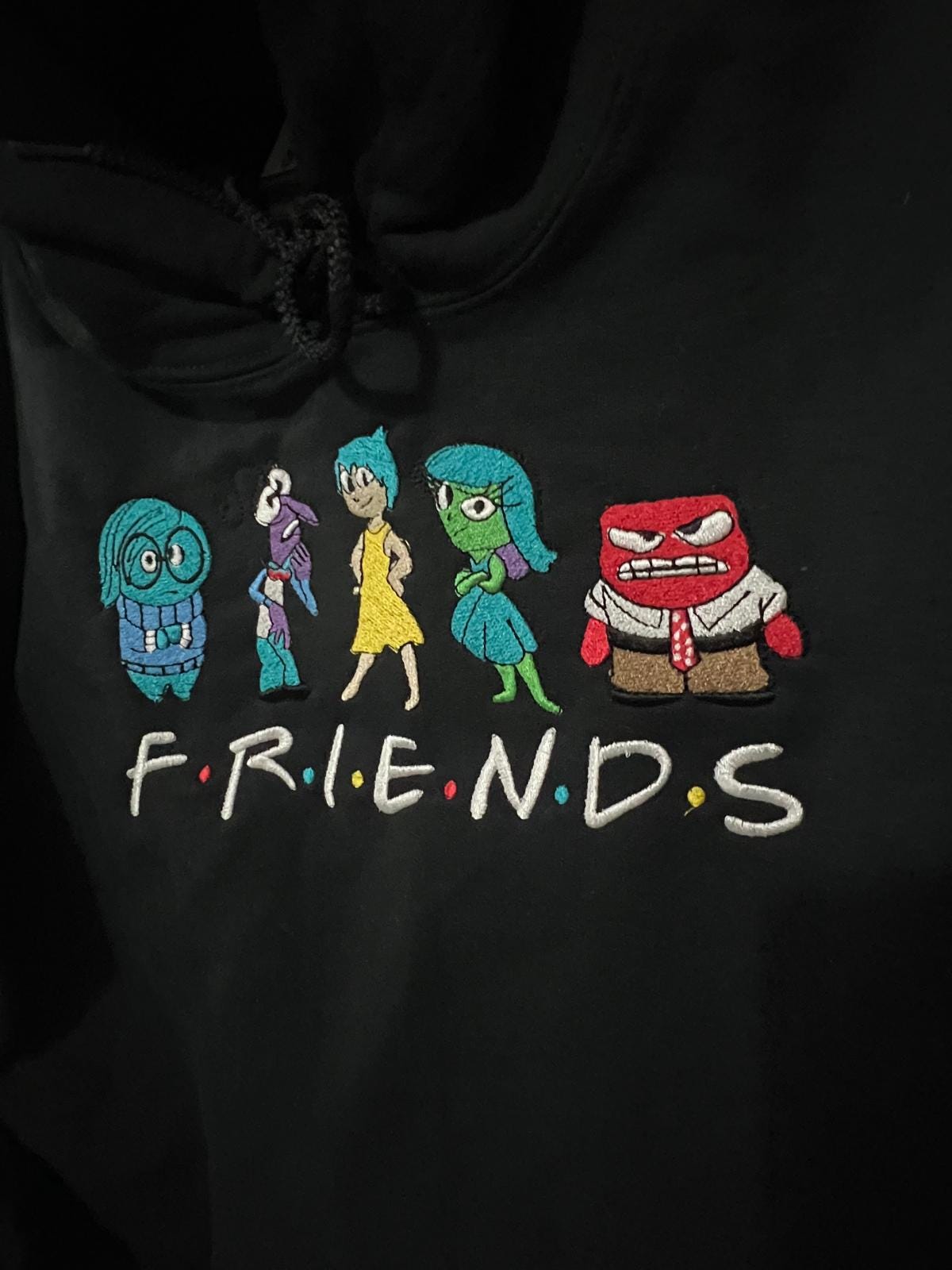 Emotions/Friends Embroidery Hoodie