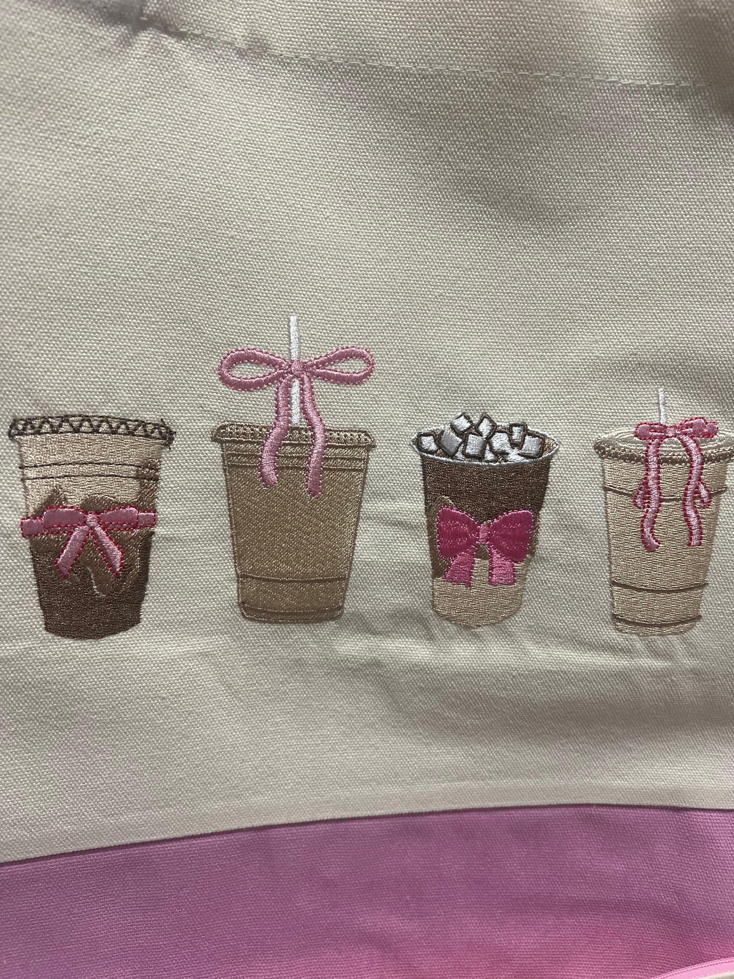 Personalized Coffee Lovers Embroidered Tote